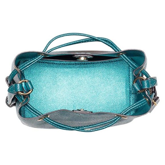 Coach Lena Crossbody In Gold Viridian - Picture 3 of 4